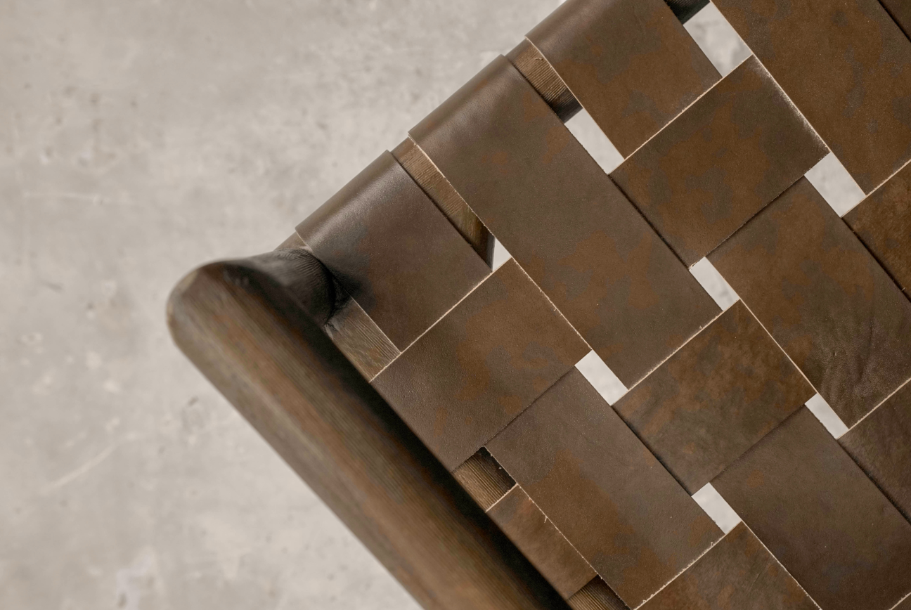 Leather webbing